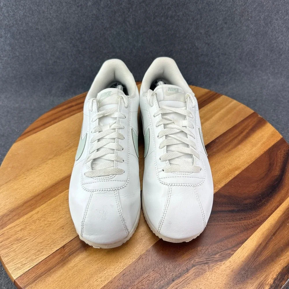 Nike Cortez Sneakers DN1791-106 Summit White/Light Silver/Sail Womens Sz 10